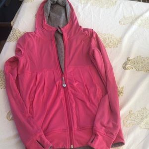 Ivivva Sz 10 Pink&Grey Reversible Hooded Jacket
